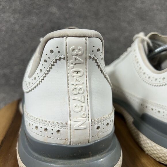 G/FORE Gallivan2r Longwing Men’s Size 12 White T.P.U. Broguing Golf Shoes Used main image 9
